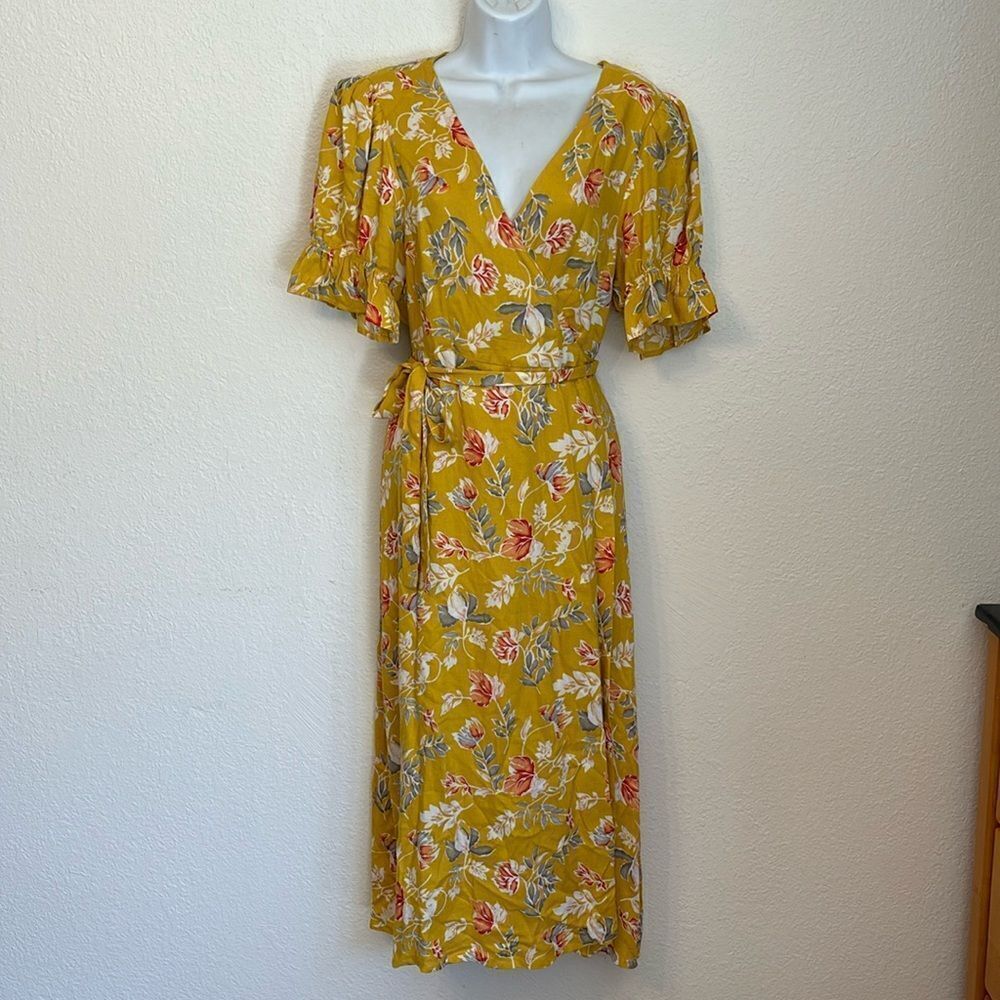 Seven Wonders Floral Wrap Maxi Dress Size 10